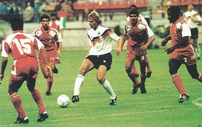 UAE v Germany 1990 World Cup. Photo courtesy: Al Ittihad