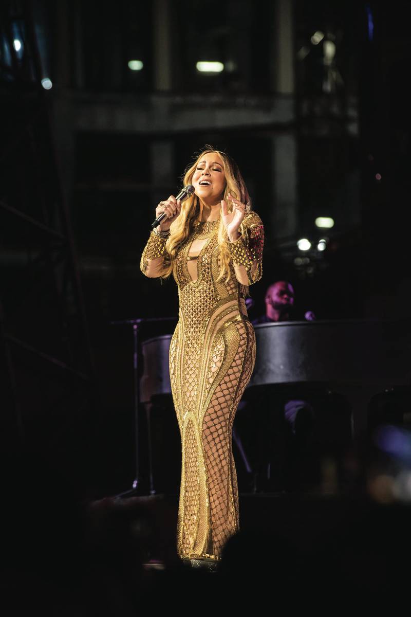 Mariah Carey chose a design by Filipino, Dubai-based designer Furne One for theExpo 2020 concert. Photo: Supplied 