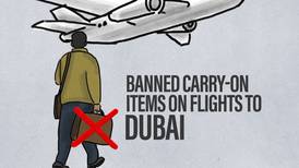 Banned carry-on items on flights to Dubai