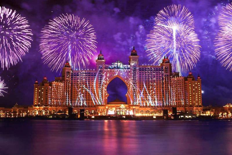 There will be fireworks at Atlantis, The Palm and The Pointe on Palm Jumeirah to mark the UAE's Golden Jubilee