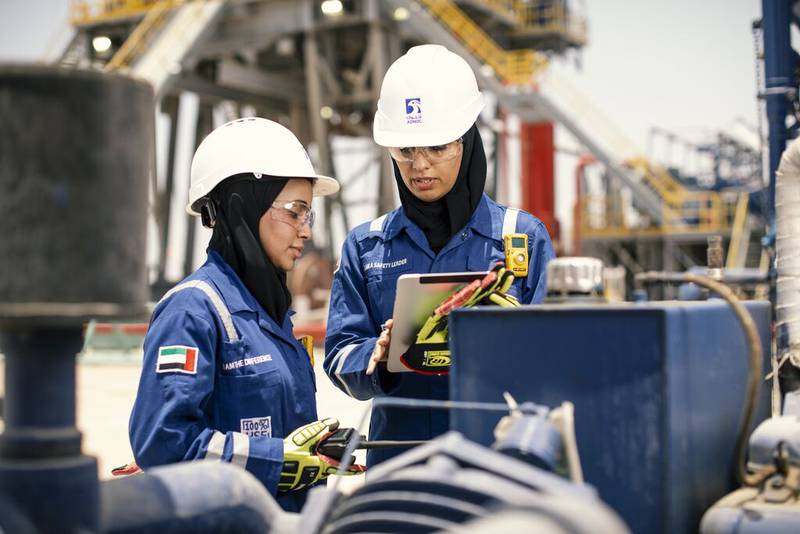 Adnoc Drilling - $1.1 billion IPO in October 2021: Adnoc Drilling’s share sale, oversubscribed more than 31 times, was the largest listing on the ADX, raising more than $1.1 billion. Adnoc maintains its majority 84 per cent stake in the company while US energy services company Baker Hughes, which entered into a strategic partnership with Adnoc Drilling in October 2018, has a 5 per cent stake, and US contract oil and gas driller Helmerich & Payne holds 1 per cent.  Photo: Adnoc