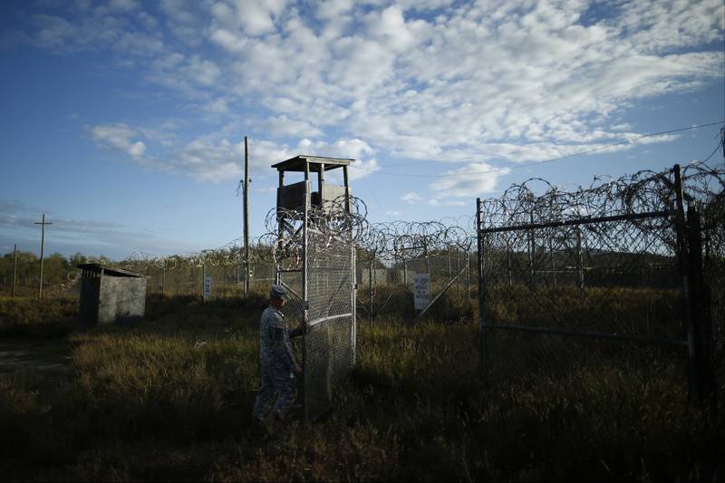 The now-abandoned Camp X-Ray, shown here in 2013. AP