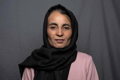 The deputy director of the women’s bazaar in Herat, Freshta Ishaqzai, 32.