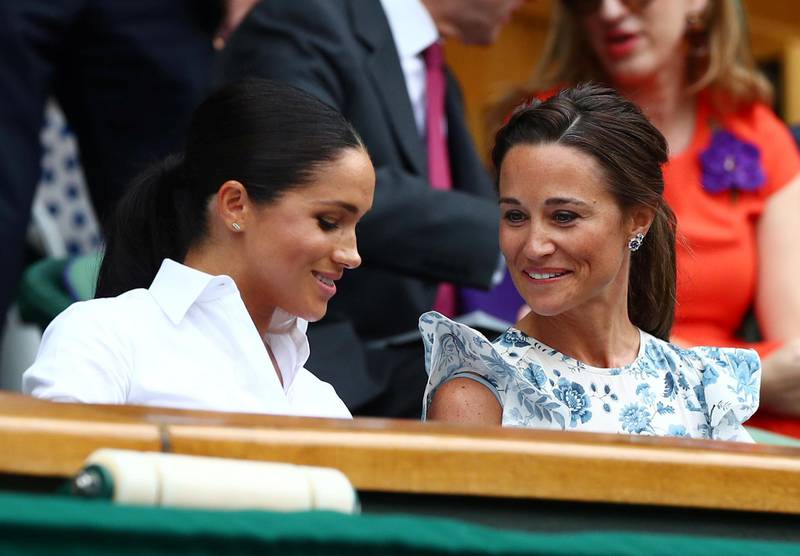 Meghan, Duchess of Sussex, and Pippa Middleton in the Royal Box. Photo: Reuters