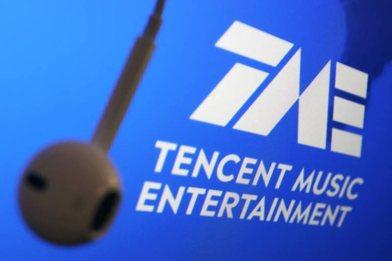 China's Tencent Music Entertainment Group said sales fell because of rising Covid cases and lockdowns. Reuters