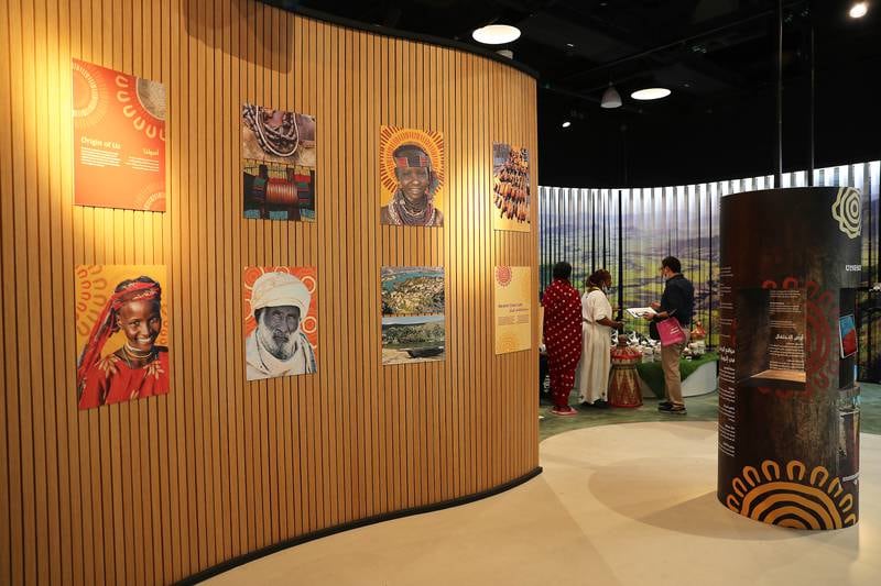 Inside view of the Ethiopia pavilion at the Expo 2020 site in Dubai. Photo: Pawan Singh / The National