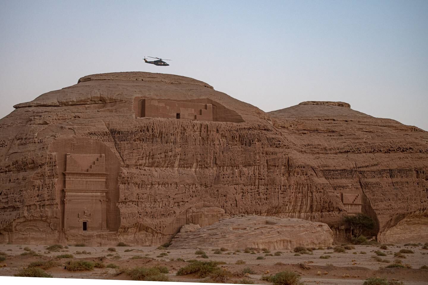 Soar above Saudi Arabia's ancient AlUla on a 30-minute pleasure flight. Photo: Visit AlUla