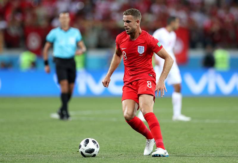 Jordan Henderson - 7:  Offers more than just a shield in front of the defence as he proved with a couple of raking cross-field passes and is prepared to whip an early ball into the box. Kept England ticking. Getty