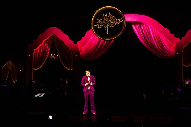 Hologram producers studied hours of concert footage to capture the mannerisms of Abdel Halim Hafez. MBC