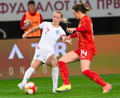 England forward Beth Mead, star of the country's European Championship win, suffered an ACL injury in November that kept her out of the Women's World Cup. EPA