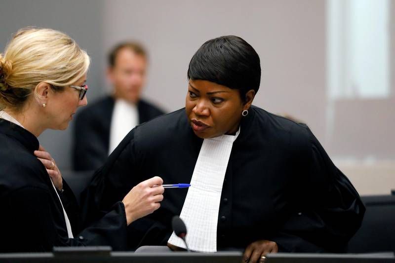 FILE PHOTO: Public Prosecutor Fatou Bensouda attends the trial of Congolese warlord Bosco Ntaganda at the ICC (International Criminal Court) in the Hague, the Netherlands August 28, 2018.  Bas Czerwinski/Pool via REUTERS/File Photo