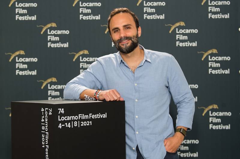 Bassel Gandour, director of 'The Alleys' photographed at the 74 Locarno Film Festival. Locarno Film Festival