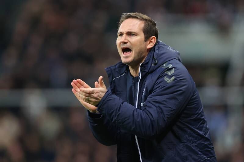 Everton manager Frank Lampard. Getty