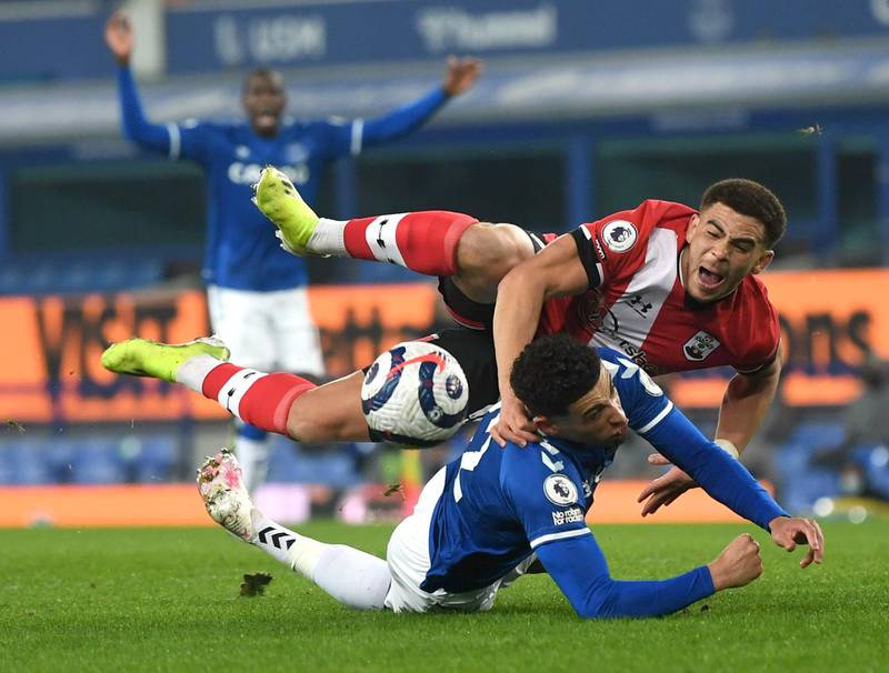 Ben Godfrey 6 – The defender was lucky not to give a penalty away before the break when he tumbled to the ground with Che Adams. He was impressive apart from that, and at the other end his header across the face of goal was almost converted by Calvert-Lewin. Reuters