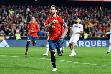 Sergio Ramos scored the winning goal from the penalty spot as Spain earned a 2-1 win over Norway. Getty Images