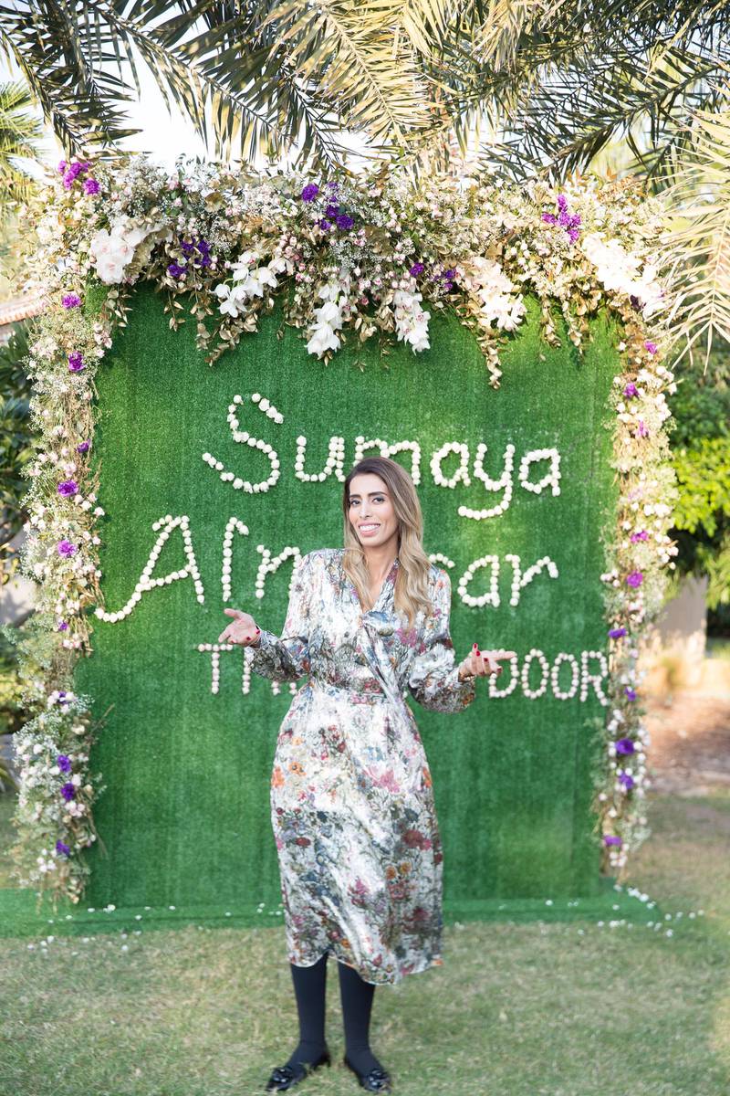 Sumayah Alnasser launched 'The Back Door' in Dubai. Courtesy Tony Belot