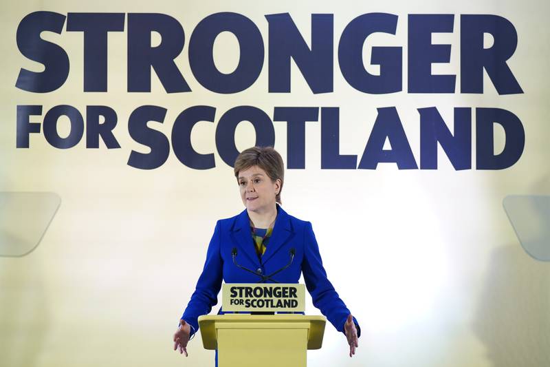 On Wednesday SNP leader and First Minister of Scotland Nicola Sturgeon issued a statement in Edinburgh after the decision by judges at the UK Supreme Court in London that the Scottish parliament does not have the power to hold a second independence referendum. PA