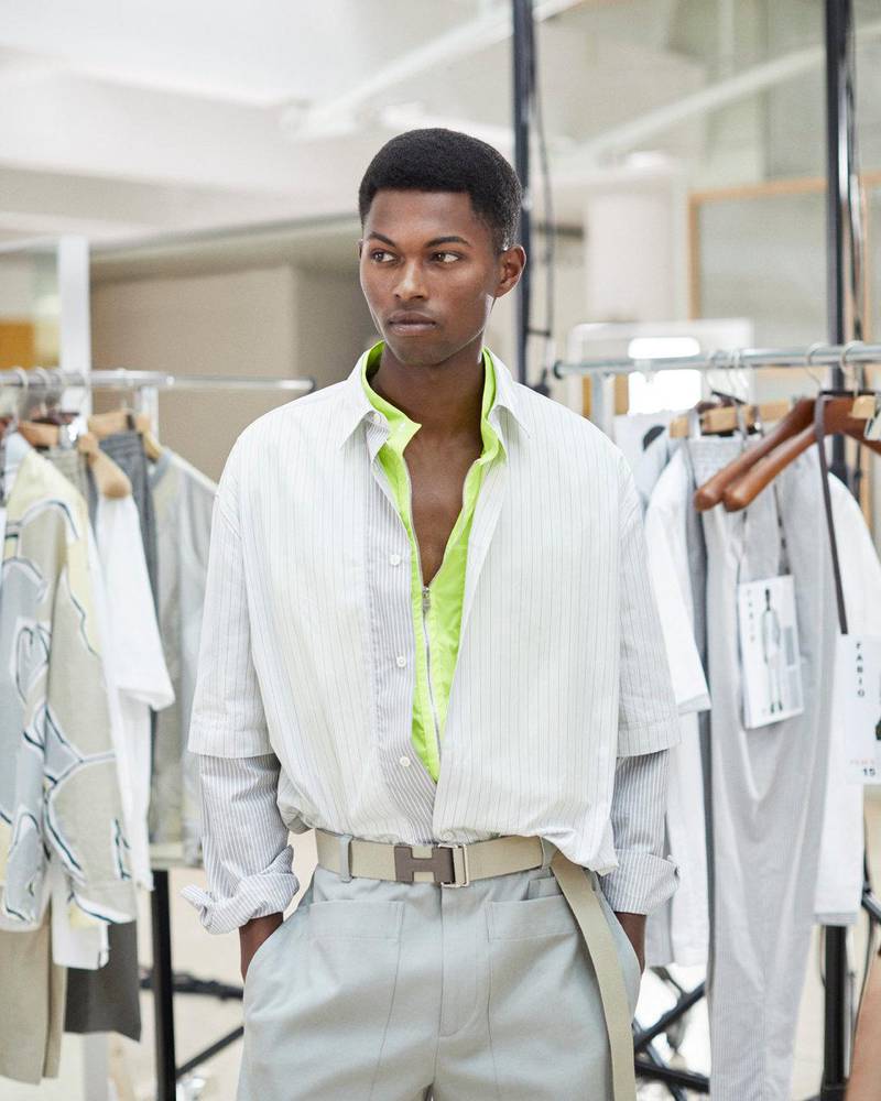 A look from the Hermes spring summer 2021 menswear show. Courtesy Hermes