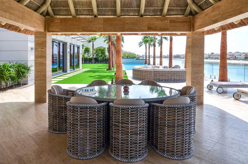 8: It features Palm-lined gardens, floor to ceiling windows for an ocean panorama and the latest technology including a Technogym Kinesis home gymnasium, Bose sound system and night vision security cameras.