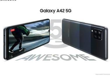 The Galaxy A42 5G delivers fast streaming and downloading powered by the fifth-generation technology. Courtesy Samsung 