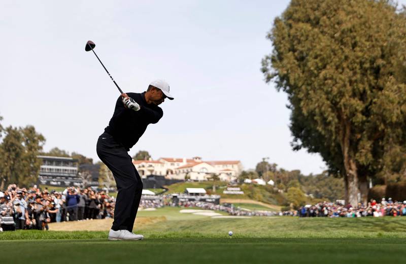 Tiger Woods during the Genesis Invitational at Riviera Country Club. AFP