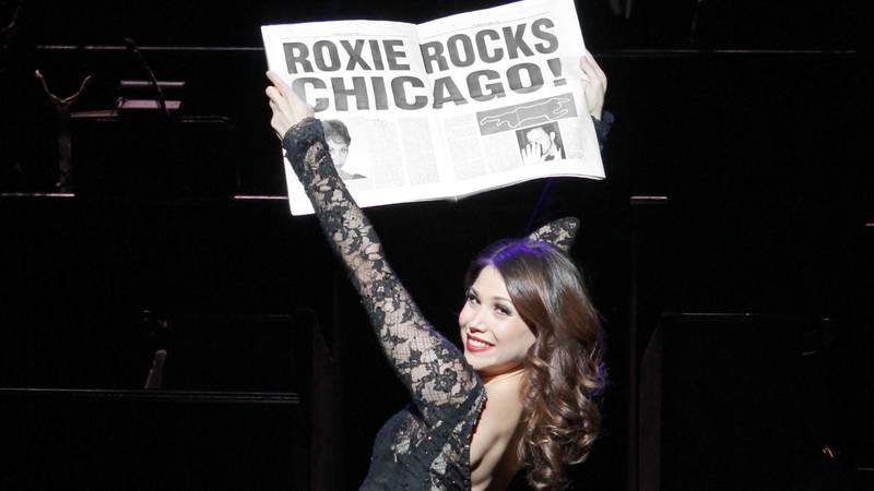 Bianca Marroquin stars as Roxie Hart in Broadway's musical 'Chicago'. Jeremey Daniel