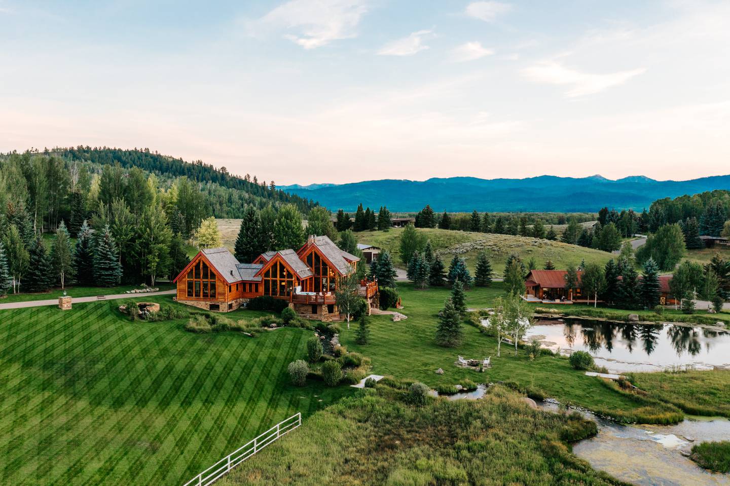 'Polar Express' ranch is set on a 2.8-hectare plot in Wyoming. Photo: Engel & Volkers