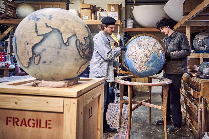 Bellerby & Co Globemakers at work. Photo: Euan Myles