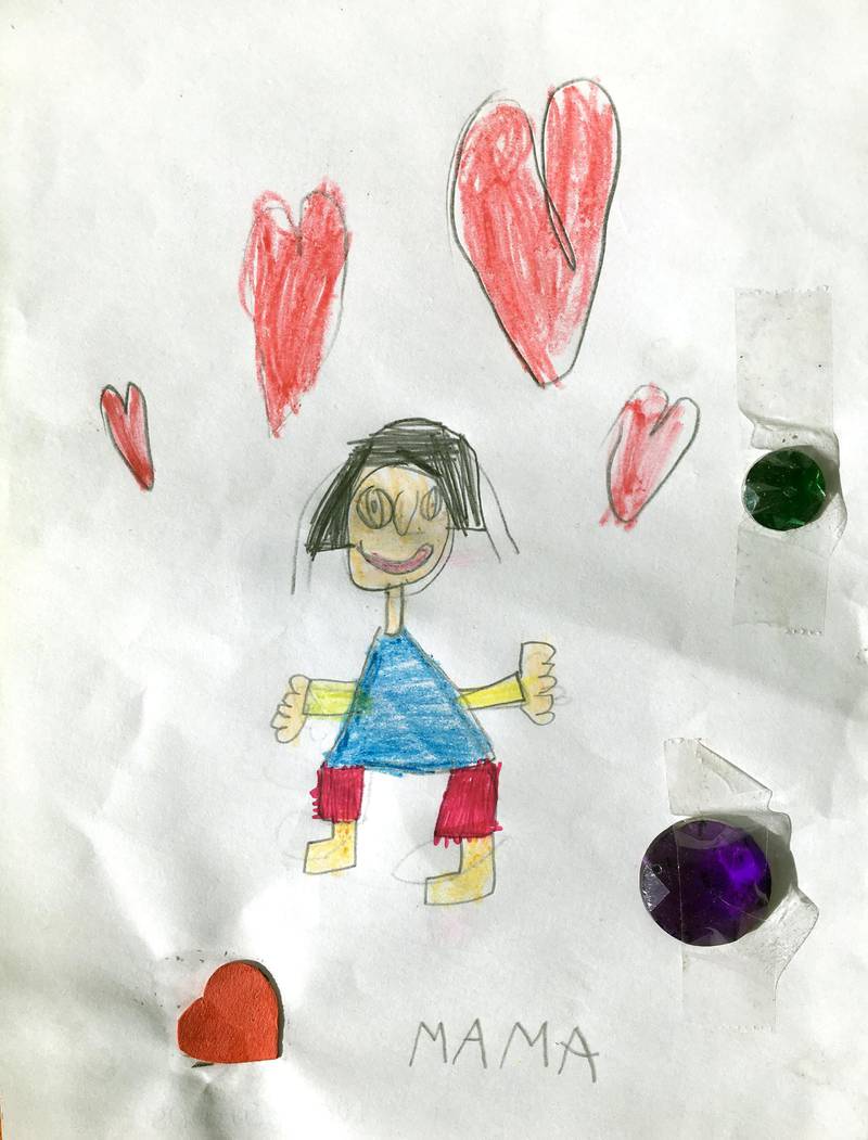 Child Drawing For Mom